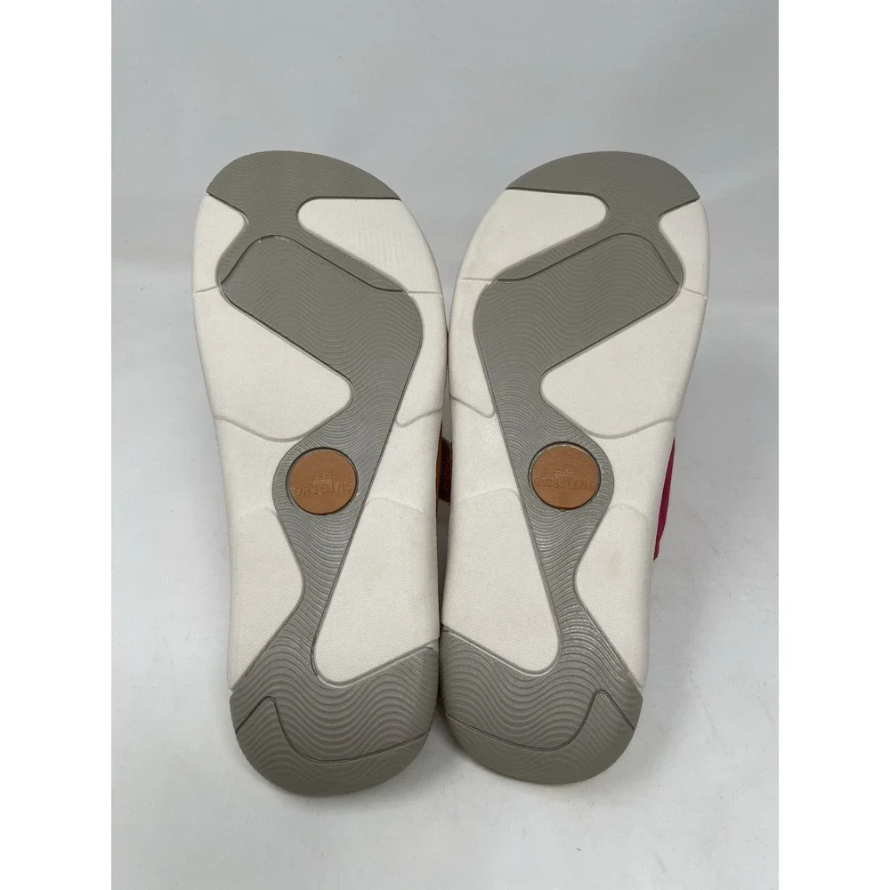Size 8 Women's Earth Origins Vesper Multicolor 2 Strap Slip On Suede Sandals